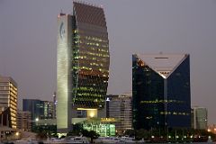 Dubai 04 10 Deira Nighttime View Of National Bank of Dubai and Dubai Chamber of Commerce.jpg